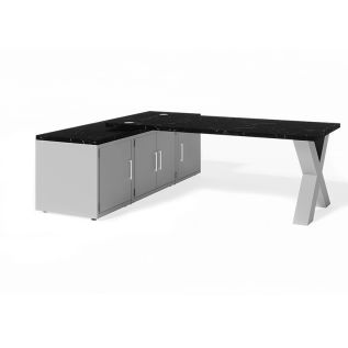 X Frame with 2 x W60cm Cupboards, 1 x W90cm Cupboard